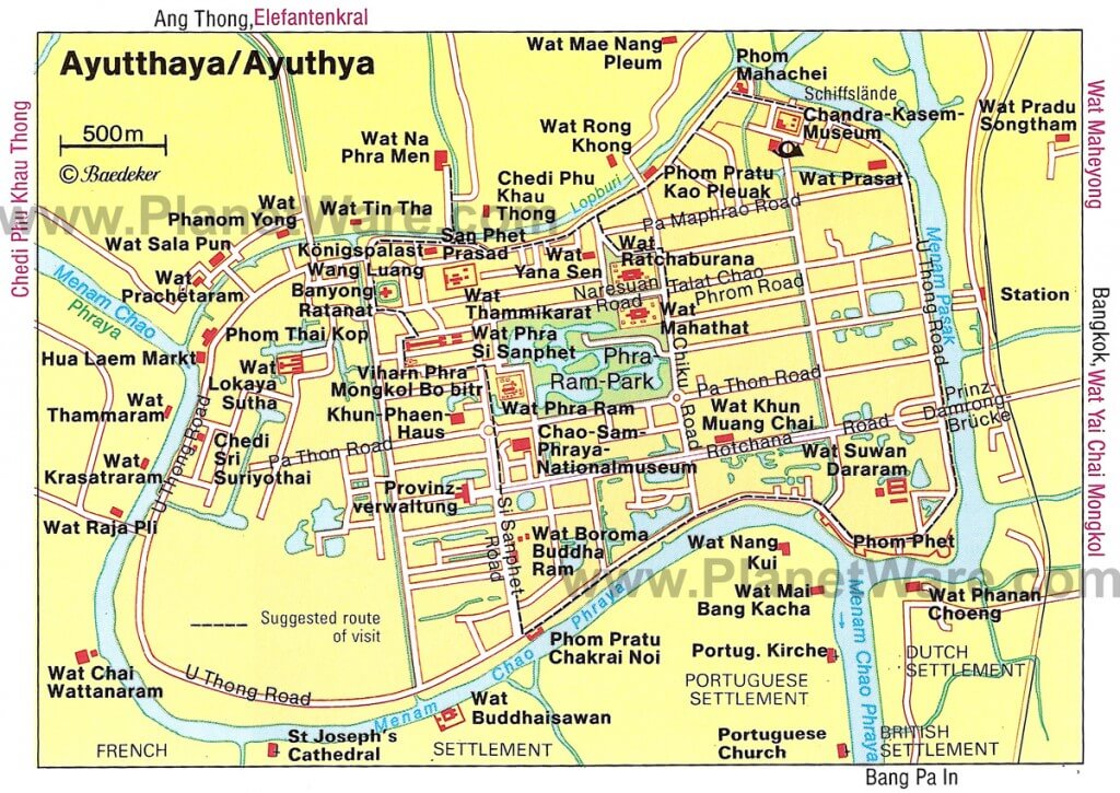 ayutthaya tourist map pdf