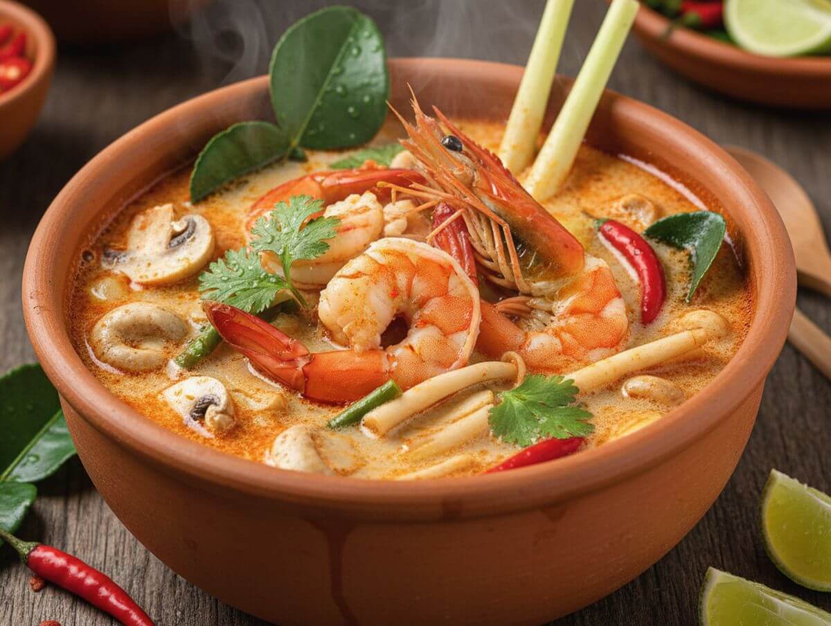 Tom yum goong : recette thaïlandaise épicée aux crevettes